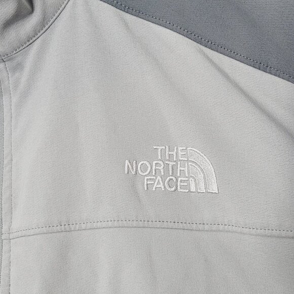 The North Face Men's Gray Black Zip Pockets Full-Zip Fleece Windbreaker Jacket - Picture 6 of 16